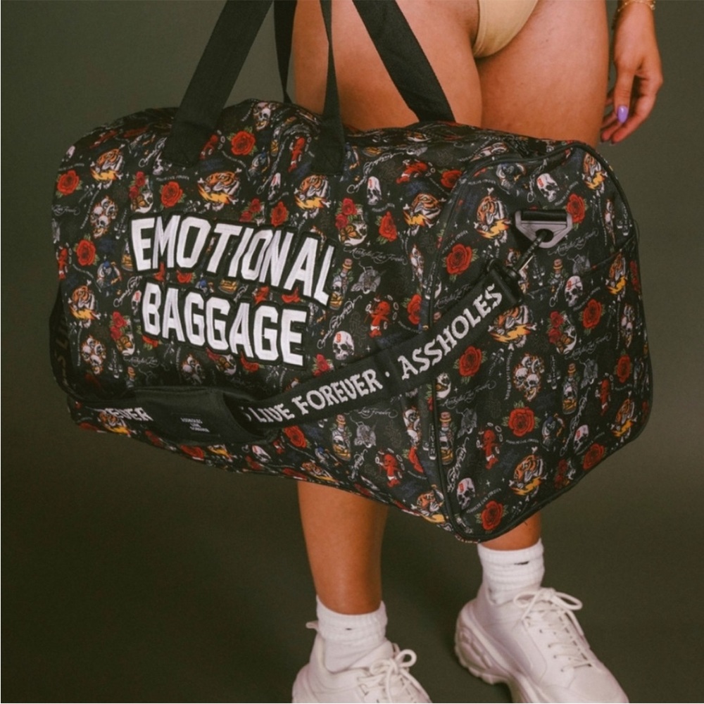 NEW! ALF Emotional Baggage Duffel Bag ASSHOLES Live ForEVer